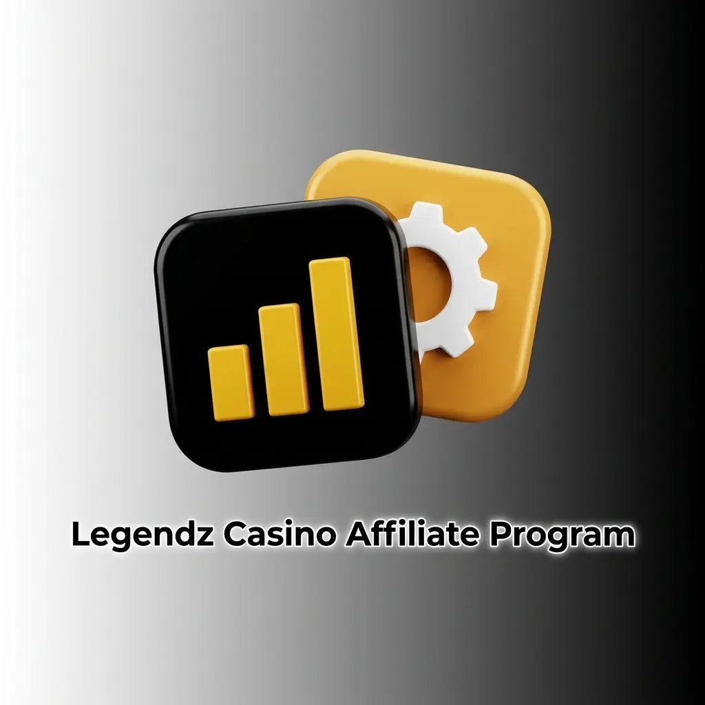 Legendz Casino affiliate program dashboard showing tracking tools, marketing creatives, and crypto payment options for US partners