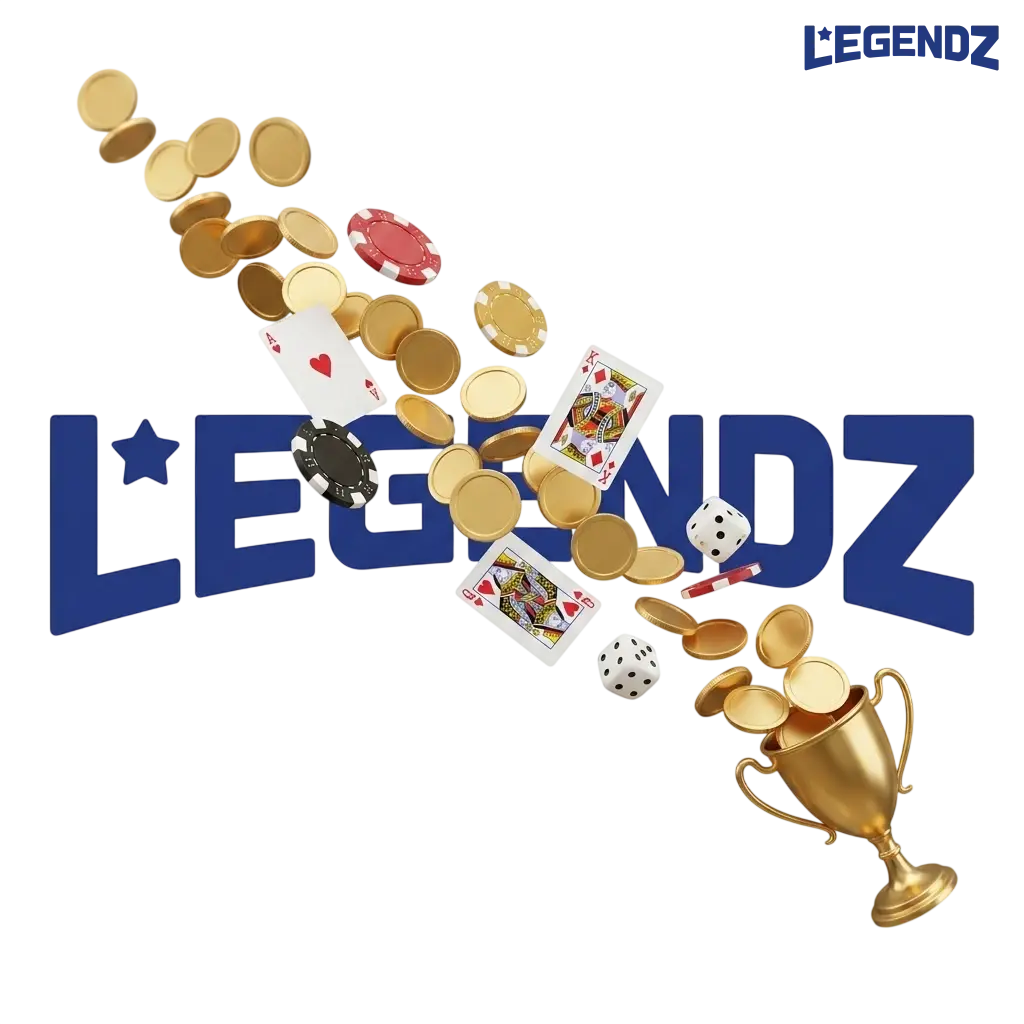 Legendz Casino 100% match bonus up to $1,000 USD for US players on first deposit covering slots, tables, and sports betting