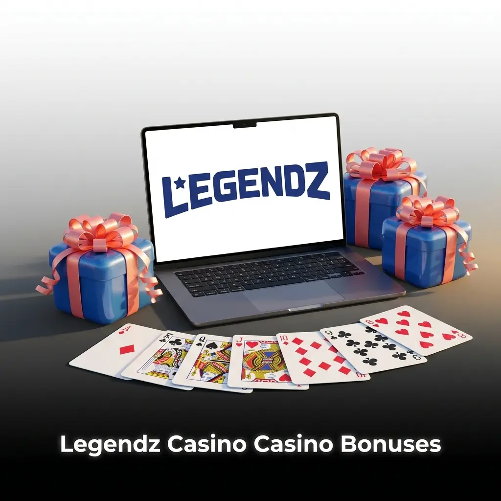 Legendz Casino bonus offers for US players covering first deposit rewards and high-volume wagering promotions