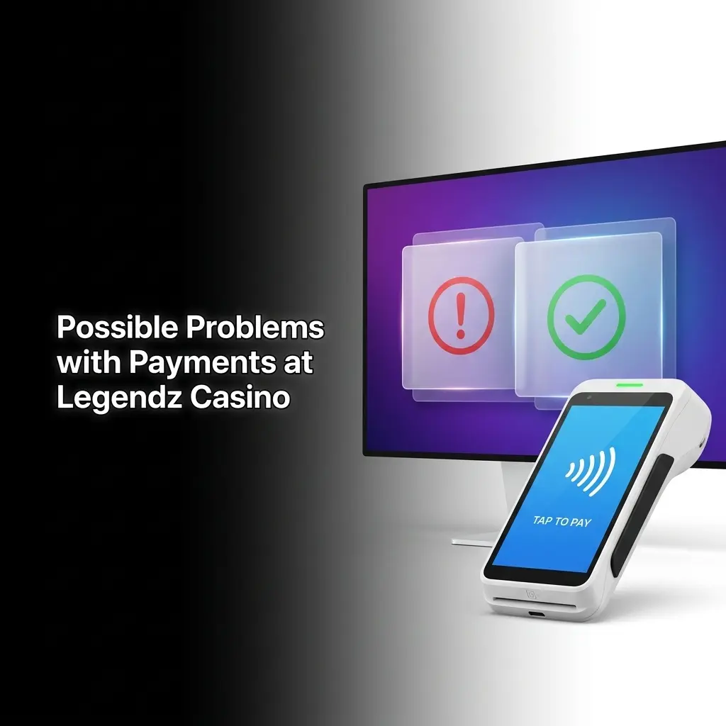 Legendz Casino payment issues guide showing common deposit and withdrawal problems with solutions for US players